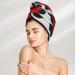 Buy Red Rose Coral Velvet Quick-Dry Hair Cap | Travel & Home Hair Towel Wrap for Men & Women - Buy Online on GoSupps.com