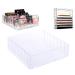 Ruiqas make-up organizer 8 compartments with removable separating walls acrylic transparent clear desktop lipstick eyeshadow pallet container box (only box)