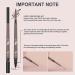 2-in-1 Eyebrow Pencil & Tint Pen | Ultra-Fine Tip, Waterproof, Long-Lasting Brown Color | Natural Eye Brows Makeup with Brow Trimmer - Buy Online on GoSupps.com