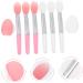 POPETPOP 2 Sets Lip Stick Dust Cover Silicone Lip Covers Lip Gloss Brush Lip Exfoliator Brush Lip Brush Girl Make up Kit Convenient Lip Mask Brush Lips Miss Facial Mask Silica Gel - Buy Online on GoSupps.com