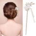 Vintage Rhinestone Pearl Flower Hair Chopsticks - 2 Pcs Chinese Hairpins for Stylish Updos & Hair Accessories - Buy Online on GoSupps.com