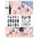 KADS Nail Stamping Plate Chinese Style Nail Art Stamp Template bamboo Lotus DIY Image Template Manicure Stamping Plate Stencil Tools (CN028) - Buy Online on GoSupps.com