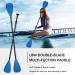 LBW SUP Paddle Board Paddles - Adjustable 3-Piece or 4-Piece Floating Alloy Kayak Paddle, Portable and Versatile (Blue) - Buy Online on GoSupps.com
