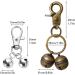AUTUUCKEE 2pcs Super Loud Dog And Cat Bells For Collars Pet Trackers And Falcons Durable Collar Charm D-Ring+Split Ring Silver+antique Brass - Buy Online on GoSupps.com