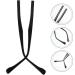 Doitool Metal Glasses Replacement Arm - Universal Sunglasses Brackets & Frame Legs for Repair - Black - Buy Online on GoSupps.com