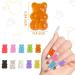 LYroo Kawaii Gummy Bear Charms - Resin 3D Flatback Charms for Nail Art & Slime - Buy Online on GoSupps.com