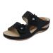 JWSVBF Orthotic Sandals for Women Bunion Beach Foot Massage Slippers for Women Ethnic Slippers for Women Colorful Wedges Ladies Outdoor Slides Comfortable Walking Orthopedic 2023 Summer Fashion 8 Wide Black-2