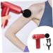 Frcolor Mini Fascia Gun - Handheld Percussion Massager for Muscle Relief | Portable Adjustable Massage Device - Red Metal 14.5x14x4.2cm | International Shipping Available - Buy Online on GoSupps.com