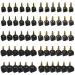 TOVOT 30 Pairs Replacement Tips for High Heels Black U-Shape Replacement Spikes for Stiletto Heels (5 Sizes: 7/8/9/10/12MM)