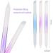 3-Piece Glass Cuticle Pusher & Remover Set - Dual-End Manicure & Pedicure Tools for Nail Care (Pink Blue Purple) | International Shipping Available - Buy Online on GoSupps.com
