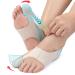 Tech Love Hallux Valgus Socks Bandage Toe Separator Women Relief of Bunion Non-Slip Heel Strap Yoga Fabric Size L