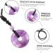 Minkissy Healing Crystal Necklace with Safety Buckle - Amethyst & Cotton Thread Jewelry for Men & Women - International Shipping Available - Buy Online on GoSupps.com