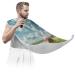 Turf Blue Sky and White Clouds Ball Beard Bib Apron Beard Hair Catcher for Men Shaving Fathers Day Anniversary Christmas Gifts for Dad Husband Beard Bib with 2 Suction Cups