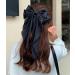 2PCs Solid Silk Satin Bowknot Hairpins for Women and Girls - Buy Online on GoSupps.com