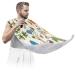 Beard Bib Apron Beard Bib Hair Catcher for Men Shaving and Trimming Non-Stick Waterproof Beard Cape Grooming Cloth Dragonfly Flowers Pattern