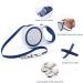 Hycyyfc Roller Linen Dog Leash - 3/5m Adjustable Pull-Out Leash for Small & Large Dogs Comfortable Handle Robust Training Line in Blue - Buy Online on GoSupps.com