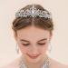 Crystal Tiara Crown for Women & Girls - Perfect for Birthday, Halloween, Bride, Wedding - Silver Style A - Buy Online on GoSupps.com