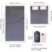 EXERMIL 100% Silk Sleep Sack | All-Round Zipper | 87x43 Large Sleeping Sheets for Hotels, Traveling & Camping | Multifunctional Travel Sheets (87x87) for Adults | Lightweight All Season Gray - Buy Online on GoSupps.com