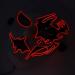Masquerade Glowing Mask with EL Cold Light Luminous Mask Remote Control Scary White Mask for Cosplay Party Festival Halloween Costume (Red) - Buy Online on GoSupps.com