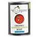 Mr Organic Tomato & Basil Soup - Organic Ingredients - Rich Flavour - Source of Fibre - Delicious & Comforting - 400g Tin x 12