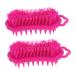 Healeeved 2st Scale Meridian ridge Bathing brush headwear massager Hairbrush silicone luffa massage brush body meridian cleaning brush shampoo comb men and women