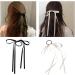 xbiez Chic Bow Elastic Hair Ropes Ponytail Holder Fashionable Ribbon Hair Scrunchie for Women and Girls Beige - Buy Online on GoSupps.com