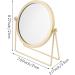 Cusstally Gold Backlit 360 Round Vanity Mirror for Lady Desktop Makeup - Buy Online on GoSupps.com