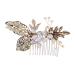 Didiseaon 1pc Bridal Comb Pearl Hair Clip Headwear for Women Wedding Hair Clips Women Hair Comb Wedding Hair Side Combs Panda Headband Tiara Wedding Dress Hairpin Women's Alloy