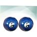 Homsfou Jade-Ei Baoding Balls - Enhance Health & Relaxation | 2-Pack Massage Balls for Hand Exercise & Fitness in Blue - Buy Online on GoSupps.com