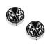 Black White Formula Checkered Flags Pattern Printed Mini Round Pill Box Pill Box 3 Compartment Medicine Pill Case Pill Organizer Travel Pillbox Portable Pill Box for Pocket Home Office Use