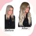 Easyouth Bonding Extensions | Real Hair Balayage Keratin Extensions | Ash Brown Platinum Blonde 14 inch | 50g | Premium Remy Hair #8/60/18 - Buy Online on GoSupps.com
