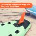 HLOGREE 9'' SUP Fin - 9 inch Surf & SUP Single Center Water Fin | Quick Release & Detachable Stand-Up Paddleboard Fin in Orange - Buy Online on GoSupps.com