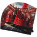 Red London Street Coral Velvet Dry Hair Cap with Buttons | Anti Frizz for Curly Long & Thick Hair - Black - Buy Online on GoSupps.com