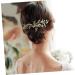 Didiseaon Bridal Hair Comb Golden Women Hair Accessories Bridal Headdress Crystal Hair Comb Goody Hair Leaf Hair Comb Womens Hair Clips Gold Hair Accessories Hairpin Wedding Miss - Buy Online on GoSupps.com