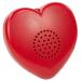 Talking Products Talking Heart Voice Recordable Sound Button 2 Minutes. Create your own Personalised Memory Bear Talking Teddy Plush Toy or Baby Heartbeat Keepsake (Red)