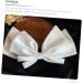 DOITOOL Bow Hairpin White Hair Clip Bow Clip Hair Bow Satin Clips Ponytail Hair Decor Big Bowknot Headband White Bow Hair Barrettes Bow Knot Hairpins Bride Alloy Holder Wedding - Buy Online on GoSupps.com