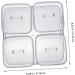 Alipis 1 Set Four Grid Fruit Plate Decor Platter Tray Food Tray Caviar Snack Holder Vegetable Biscuit Box Grey 21X21X8CM - Buy Online on GoSupps.com