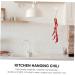 Zerodeko 3pcs String Faux Paprika Vegetables Artificial Chili Ornament Hanging Accessory Black Pepper Desktop Dark Redx3pcs 47X11X7CMx3pcs - Buy Online on GoSupps.com