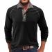 Shop Autumn Men's Fashion: Comfortable Casual Long Sleeve Black T-Shirt - XXL | International Shipping Available - Buy Online on GoSupps.com