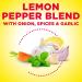 Mrs Dash Lemon Pepper Seasoning | Salt Free Seasoning Blend | Kosher Certified Mixed Spice | All Natural | 2 x 71g - Buy Online on GoSupps.com