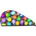 Colorful Easter Eggs Microfiber Hair Towel - Super Absorbent Quick Dry Wrap for Long Curly & Thick Hair - Buy Online on GoSupps.com