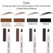 Liquid Eyebrow Pen | Waterproof Brow Pencil with Micro-Fork Tips | Long-Lasting Natural Eyebrows Makeup - Chestnut/Dark Brown - Buy Online on GoSupps.com