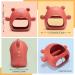 Silicone Teething Toys for Babies 0-12 Months - 3 Pack Bear Buddy Hand Teether | Mushroom Infant Chew Toy for Teething Relief - Dishwasher & Freezer Safe - Claret & Yellow & Green - Buy Online on GoSupps.com