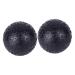 Clispeed 2st massage ball yoga ball back roller muscle massage device fascia ball individual ball hold 10*10*10cmx2pcs blackx2st