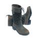 Rhinegold Elite Georgia Tweed Leather Country Boots 37 EU Brown