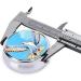 Seagulls in Flight Round Pill Box - 3 Compartment Travel Organizer for Purse & Pocket | Portable Medication Storage - Buy Online on GoSupps.com