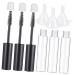 Outanaya 1 Set Mascara Tube Funnel DIY Mascara Clear Lash Mascara Clear Mascara for Eyelashes Plastic Black
