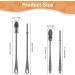 2 Pcs Long Handle Silicone Bottle Cleaner Brush Set - 360 Rotating Baby Bottle Brushes for Cleaning Bottles, Cups, and Glassware - Buy Online on GoSupps.com