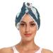 Small Pandas Clouds Stars Hair Towel 2 Pack Super Absorbent Hair Drying Towel Quick Dry Hair Turbans Head Towel with Button Twisty Wrap for Women Girls