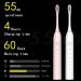 Apartment 2 Cards 2 Pack Sonic Electric Toothbrush - 6 Modes, 42000vpm, IPX7 Waterproof, 8 Brush Heads - Black+White - Buy Online on GoSupps.com